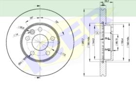 Icer Brakes 78BD10932 - JGO.DISCOS FRENO FORD/SEAT/VW