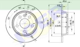 Icer Brakes 78BD10942 - JGO.DISCOS FRENO FORD/SEAT/VW