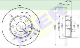 Icer Brakes 78BD12402 - JGO.DISCOS FRENO OPEL/PONTIAC