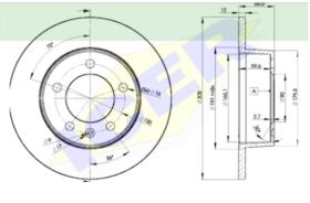 Icer Brakes 78BD14102 - JGO.DISCOS FRENO OPEL/NISSAN/RENAULT