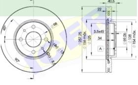 Icer Brakes 78BD16502 - JGO.DISCOS FRENO FIAT/LANCIA