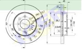 Icer Brakes 78BD17002 - JGO.DISCOS FRENO HONDA/ROVER/MG