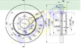 Icer Brakes 78BD17002 - JGO.DISCOS FRENO HONDA/ROVER/MG