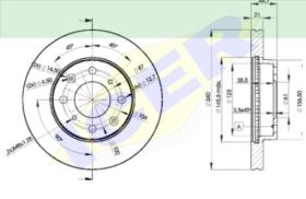 Icer Brakes 78BD17012 - JGO.DISCOS FRENO HONDA