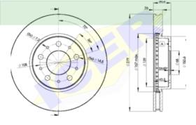 Icer Brakes 78BD17882 - JGO.DISCOS FRENO TOYOYA