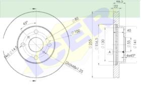 Icer Brakes 78BD20382 - JGO.DISCOS FRENO TOYOTA