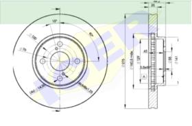 Icer Brakes 78BD20802 - JGO.DISCOS FRENO TOYOTA