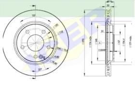 Icer Brakes 78BD21122 - JGO.DISCOS FRENO MERCEDES