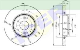 Icer Brakes 78BD22342 - JGO.DISCOS FRENO RENAULT/RVI