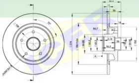 Icer Brakes 78BD22361 - DISCO FRENO RENAULT (UNIDAD)