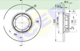 Icer Brakes 78BD25002 - JGO.DISCOS FRENO RENAULT/DACIA