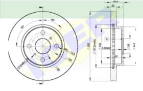 Icer Brakes 78BD25502 - JGO.DISCOS FRENO TOYOTA