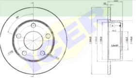 Icer Brakes 78BD28002 - JGO.DISCOS FRENO VW