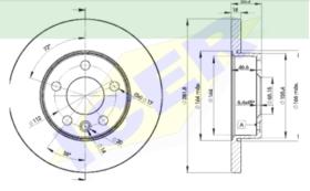 Icer Brakes 78BD30182 - JGO.DISCOS FRENO VW