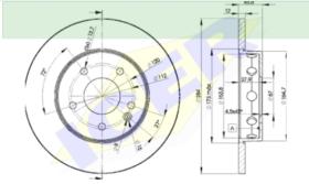 Icer Brakes 78BD31802 - JGO.DISCOS MERCEDES