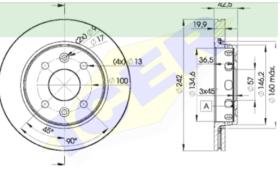 Icer Brakes 78BD32532 - JGO.DISCOS FRENO KIA