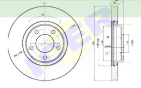 Icer Brakes 78BD32732 - JGO.DISCOS FRENO MAZDA