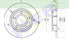 Icer Brakes 78BD32752 - JGO.DISCOS FRENO MAZDA