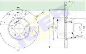 Icer Brakes 78BD34052 - JGO.DISCOS FRENO BMW