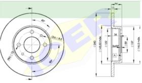 Icer Brakes 78BD34652 - JGO.DISCOS FRENO FIAT/LANCIA/ALFA