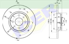 Icer Brakes 78BD34662 - JGO.DISCOS FRENO FIAT/LANCIA/ALFA