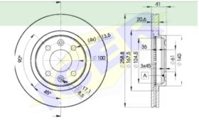 Icer Brakes 78BD35502 - JGO.DISCOS RENAULT/NISSAN