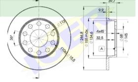 Icer Brakes 78BD36372 - JGO.DISCOS FRENO AUDI