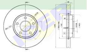 Icer Brakes 78BD39632 - JGO.DISCOS FRENO FORD