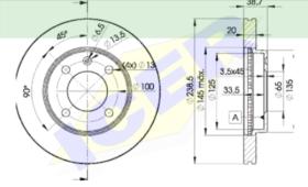 Icer Brakes 78BD39752 - JGO.DISCO FRENO AUDI/VW