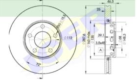 Icer Brakes 78BD40632 - JGO.DISCOS FRENO AUDI/VW