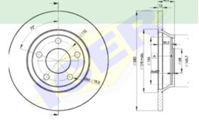 Icer Brakes 78BD40642 - JGO.DISCOS FRENO AUDI/VW