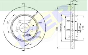 Icer Brakes 78BD42102 - JGO.DISCOS FRENO MERCEDES