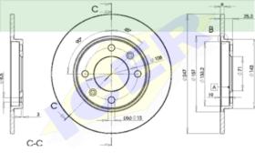 Icer Brakes 78BD42472 - JGO.DISCOS FRENO CIT/PEU