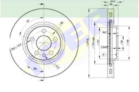 Icer Brakes 78BD46202 - JGO.DISCOS FRENO CIT/PEU