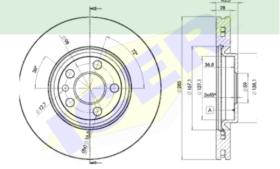 Icer Brakes 78BD46782 - JGO.DISCOS FRENO CIT/PEU