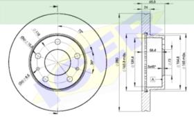 Icer Brakes 78BD46812 - JGO.DISCOS FRENO CIT/PEU