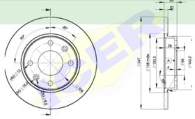 Icer Brakes 78BD46892 - JGO.DISCOS FRENO CIT/PEUG