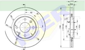 Icer Brakes 78BD46972 - JGO.DISCOS FRENO CIT/PEU