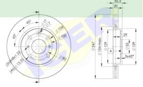 Icer Brakes 78BD47002 - JGO.DISCOS FRENO CIT/PEU