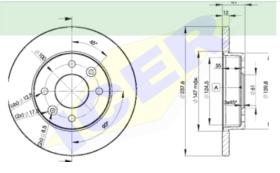 Icer Brakes 78BD47052 - JGO.DISCOS FRENO RENAULT