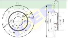 Icer Brakes 78BD47462 - JGO.DISCOS FRENO CIT/PEU