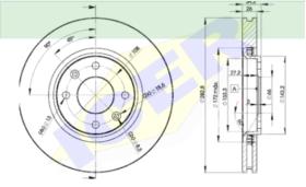 Icer Brakes 78BD47522 - JGO.DISCOS FRENO CIT/PEU