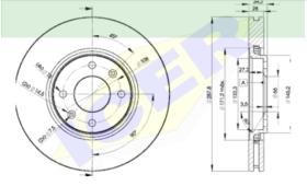 Icer Brakes 78BD47532 - JGO.DISCOS FRENO CIT/PEU