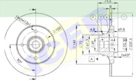 Icer Brakes 78BD49011 - DISCO DE FRENO RENAULT (UNIDAD)