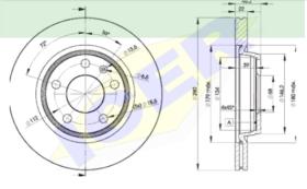 Icer Brakes 78BD53012 - JGO.DISCOS FRENO AUDI/VW