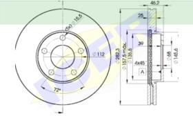 Icer Brakes 78BD53062 - DISCO DE FRENO