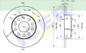 Icer Brakes 78BD53102 - JGO.DISCOS FRENO AUDI/VW