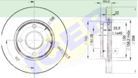 Icer Brakes 78BD53442 - JGO.DISCOS FRENO FORD/MAZDA