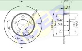 Icer Brakes 78BD56012 - JGO.DISCOS FRENO AUDI/VW