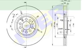 Icer Brakes 78BD56202 - JGO.DISCOS FRENO AUDI/VW